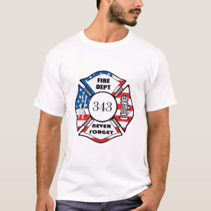 Camiseta Corpo de Bombeiros FDNY Cidade de Nova York