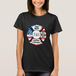 Camiseta Corpo de Bombeiros FDNY Cidade de Nova York
