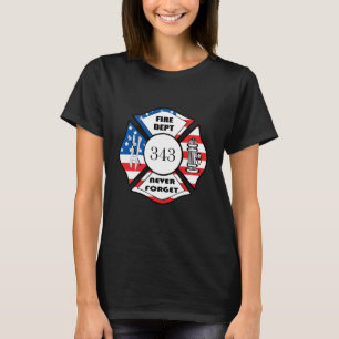 Camiseta Corpo de Bombeiros FDNY Cidade de Nova York