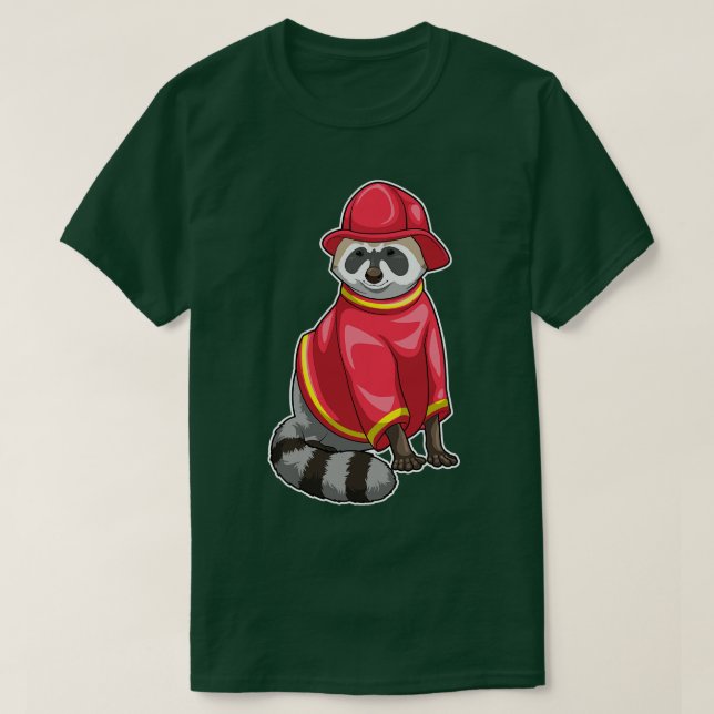 Camiseta Corpo de Bombeiros Racoon (Frente do Design)