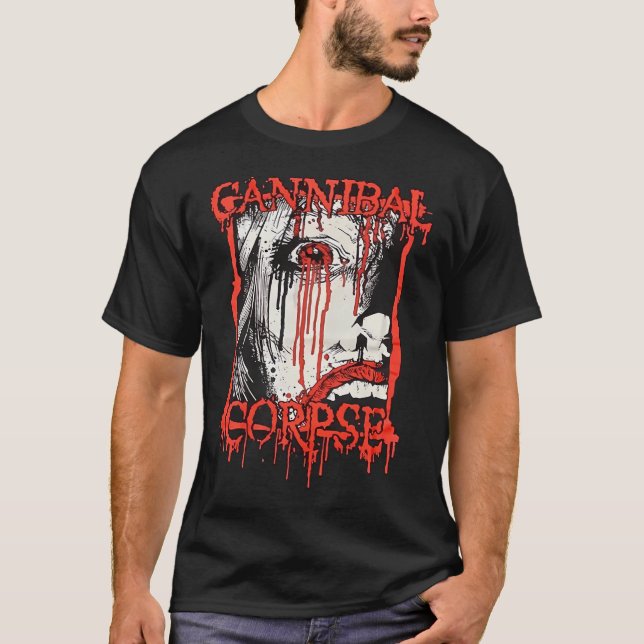Camiseta corpo de canibal banda principal (Frente)