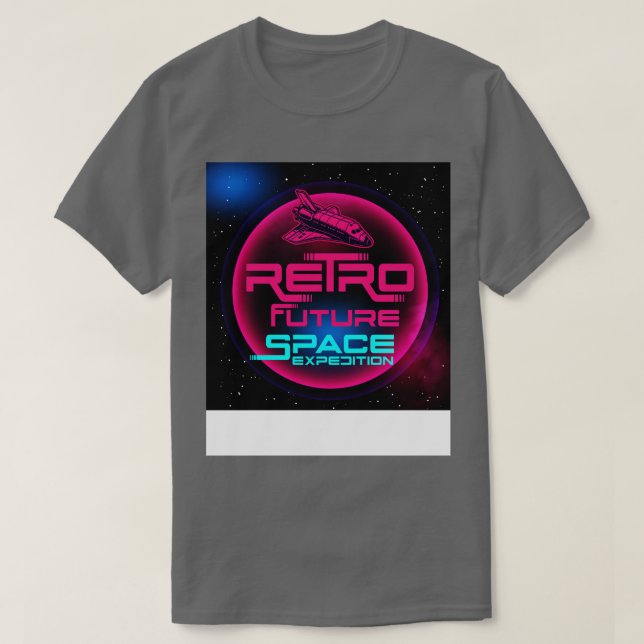 Camiseta Corpo de Espaço Futuro Retroativo (Frente do Design)