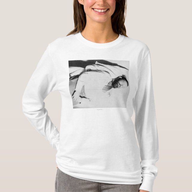 Camiseta Corpo de fotografia foragido de Jesse James (Frente)