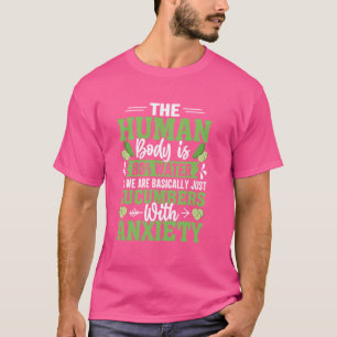 Camiseta Corpo De Pepino Com Ansiedade Vegetal Engraçado