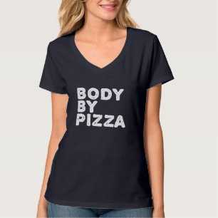 Camiseta CORPO DE PIZZA Beach Work Out Gym Ajustado Funny G