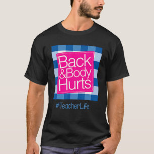 Camiseta Corpo De Trás Engraçado Magoa Teoria Citada A Vida