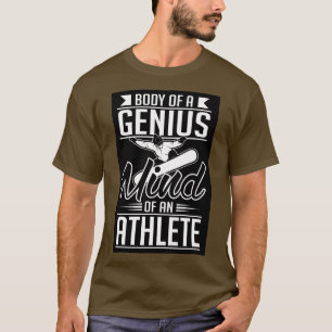 Camiseta Corpo de uma mente gênica de um atleta