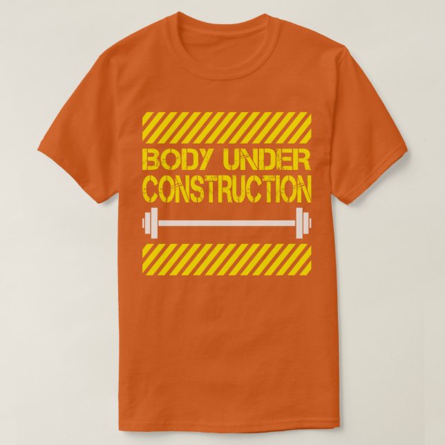 Camiseta Corpo em construção (Frente do Design)
