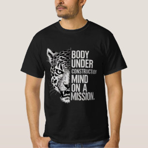 Camiseta Corpo em Construção Mente em Missão Jaguar