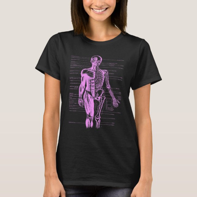 Camiseta Corpo Humano Anatomia Muscular Médica Enfermeira R (Frente)