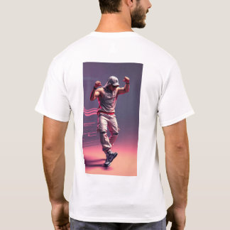 Camiseta corpo humano dançando em estilo hip hop