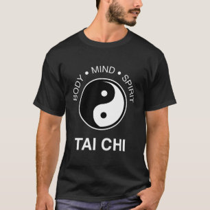 Camiseta Corpo Mente Espírito Símbolo Yin Yang Tai Chi