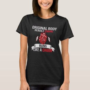Camiseta Corpo Original Motor Reconstruído Homens Mulheres