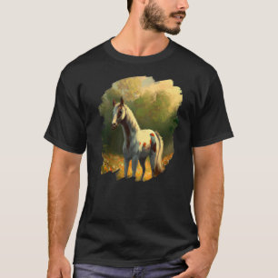 Camiseta Corpo Pintura Vintage Horas Anéis Retro Horseback