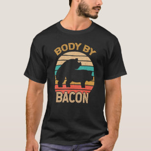 Camiseta Corpo Por Bacon Vintage Suíno Fumante Rosteiro Gre