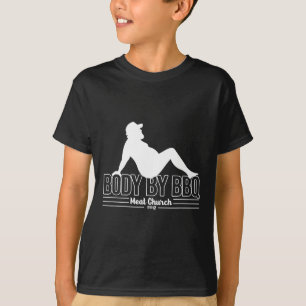 Camiseta Corpo Por Carne De Churrasco Por Church Byrbecue P