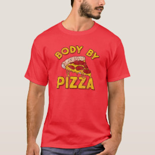 Camiseta Corpo Por Pizza - Engraçado Malhação Vintage Com C