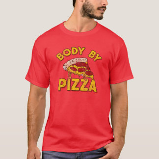 Camiseta Corpo Por Pizza - Engraçado Malhação Vintage Com C