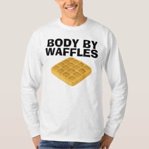 Camiseta Corpo Por Waffles, T-shirts Engraçadas