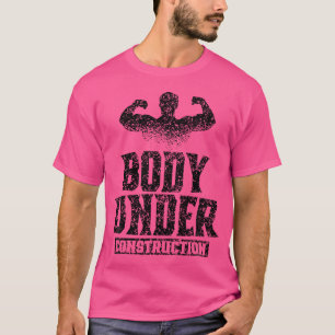 Camiseta Corpo Sob Construção Elevador De Peso Wei