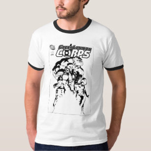 Camiseta Corpo verde da lanterna, preto e branco