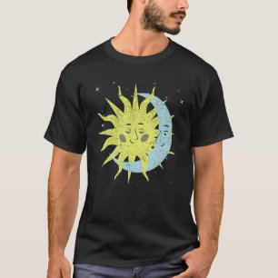 Camiseta Corpos Celestes Galáxia Espacial Exterior Sol Lua