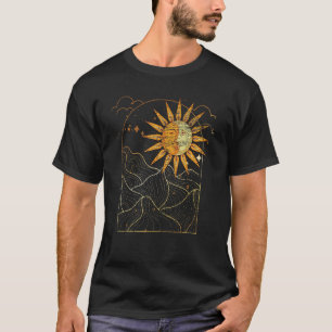 Camiseta Corpos Celestes Sol Lua Boêmia Astro