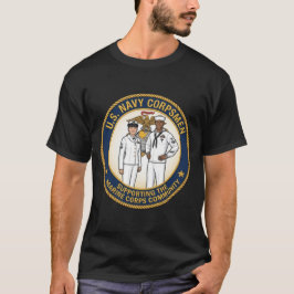 Camiseta Corpsman da Marinha dos EUA Apoiando o Time Mascul