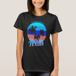 Camiseta Corpus Christi Texas Retro Tropical Palm Trees Vac