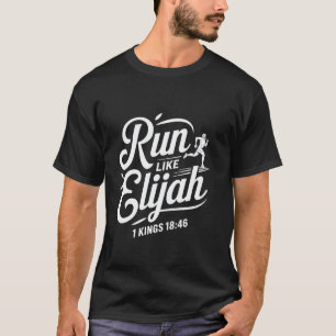 Camiseta Corra Como Elias Evangelho Cristão Reza Fé Bíblia