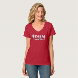 Camiseta Corra Como O Ventado Blusa Feminina Decote V
