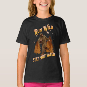 Camiseta Corra Selvagem, Fique Motivado Pé Grande