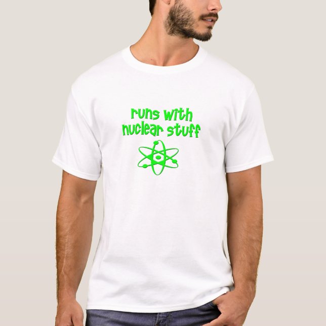 Camiseta Corre Com Coisas Nucleares (Frente)