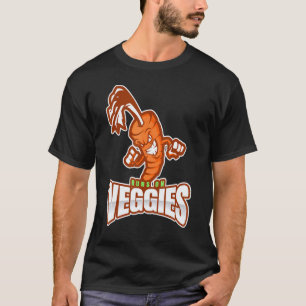 Camiseta Corre Em Legumes Cenoura Zangada Para Vegetarianos