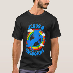 Camiseta Corre Na Cruz Cristã Unicórnio De Jesus E Unicórni