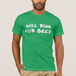 Camiseta Corre para a cerveja verde, Rua, dia de Patrick co