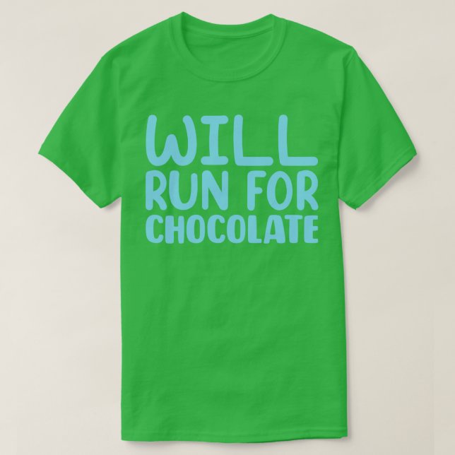 Camiseta Corre Para Chocolate 2 (Frente do Design)