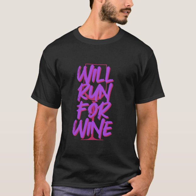 Camiseta Corre Para Vinho (Frente)