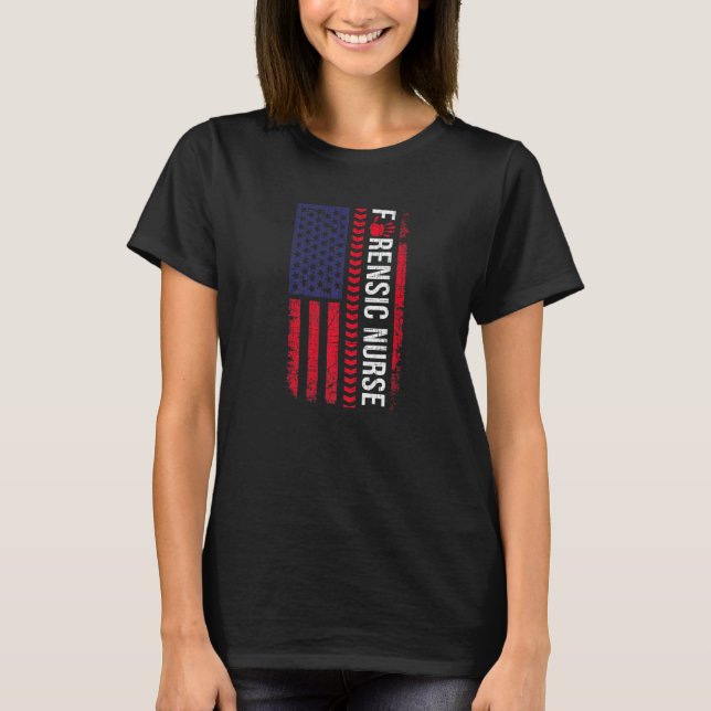 Camiseta Correção científica forense Flag Forensics (Frente)