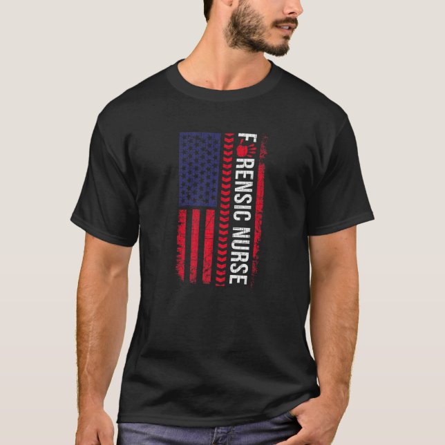 Camiseta Correção científica forense Flag Forensics (Frente)
