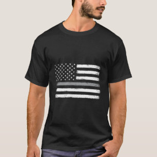 Camiseta Correção de Sinalizador de Linha de Prata Fino