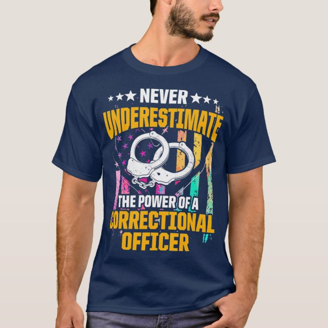 Camiseta Correções com capacidade de agente correcional CO_ (Frente)