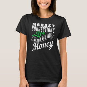 Camiseta Correções Do Mercado De Ações Para O Comerciante