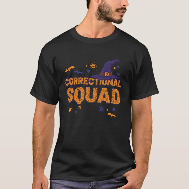 Camiseta Correctional Squad Witch Halloween Nurse Matching (Frente)