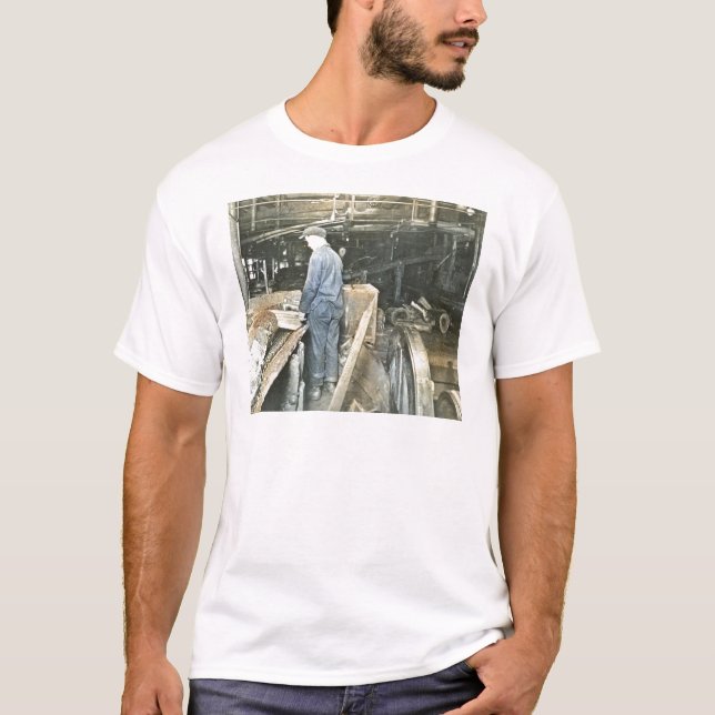 Camiseta Corrediça de lanterna mágica 5 dos trabalhadores (Frente)