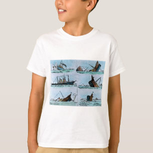 Camiseta Corrediça de lanterna mágica de naufrágio titâ