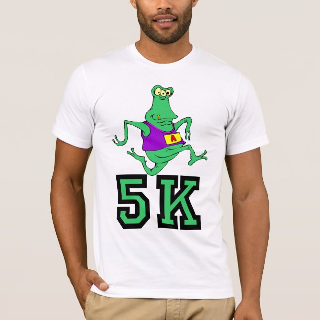 Camiseta Corredor 5K estrangeiro engraçado (Frente)