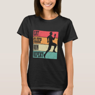 Camiseta Corredor COMER DORMIR CORRER REPETIR Corrida Engra