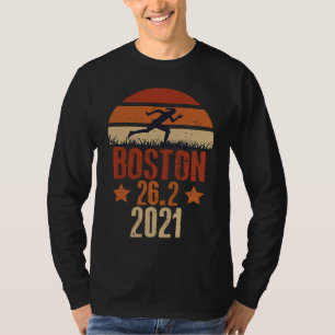 Camiseta Corredor da Maratona de Boston 2021 26,2 Milhas