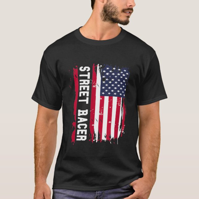 Camiseta Corredor De Carro De Rua E (Frente)